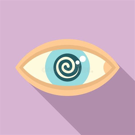 Hypnosis Eye Therapy Icon Flat Style Stock Vector Illustration Of