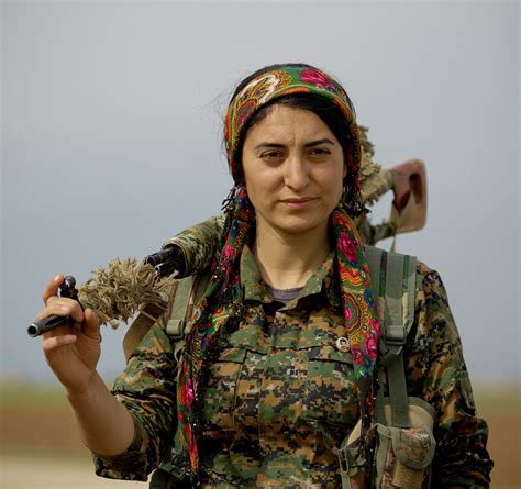 Kurdish YPG Fighter Military Women Army Women Military Girl