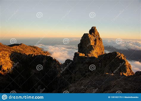 Gran Canaria Spain November 6 2018 Morning Landscape Of Roque