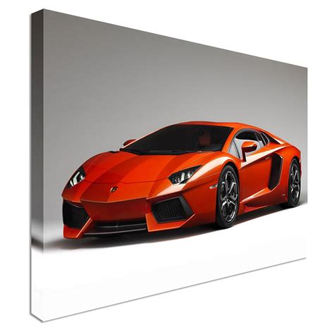 Lamborghini Aventador Supercar Sport Canvas Wall Art Print Large Canvas