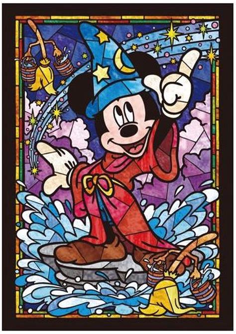 Tenyo Disney Mickey Mouse Stained Glass Puzzle 266 Piece Buy