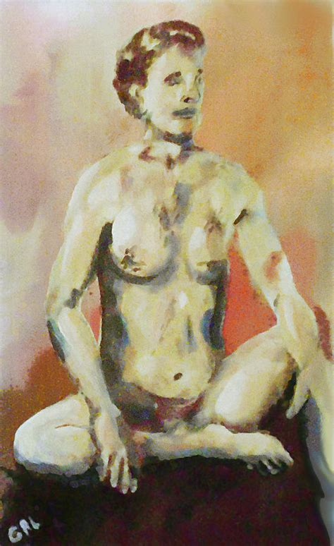 Original Fine Art Paintings Male Contemporary Nudes Nov B Painting By G Linsenmayer Fine Art
