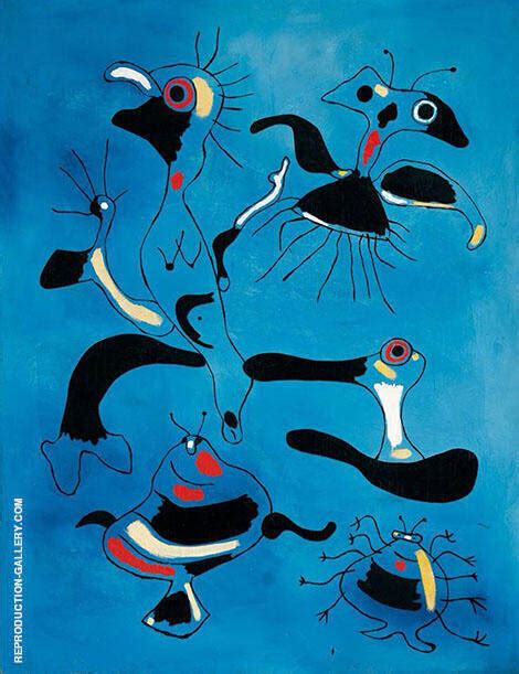 Birds And Insects 1938 Painting By Joan Miro