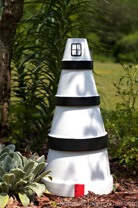 The cape hatteras lighthouse is the beacon of cape hatteras island. DIY Lighthouse Lawn Ornament - Some of This and That