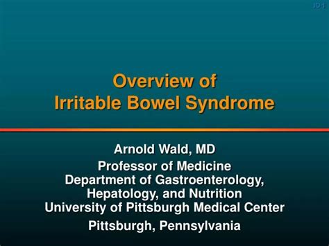 Ppt Overview Of Irritable Bowel Syndrome Powerpoint Presentation