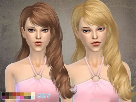 The Sims Resource Hairstyle Ili267 By Skysims Sims 4 Hairs