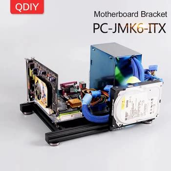 QDIY PC JMK6 Mini ITX Wide Open Nude Bare Frame Aluminum Chassis