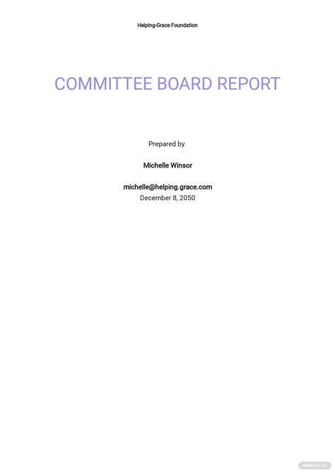 12 Free Board Report Templates Edit And Download
