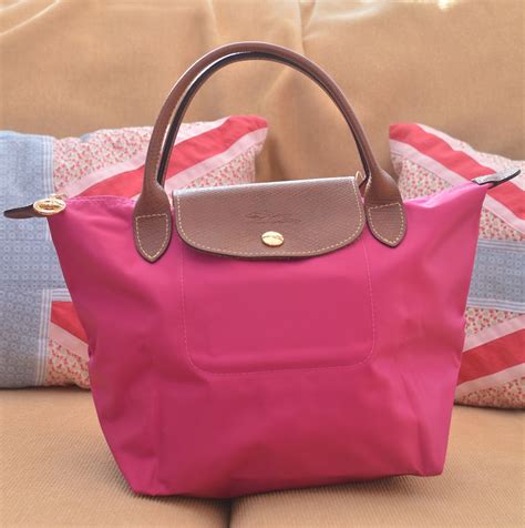 Kitch N Chic Longchamp Le Pliage Small Handbag Cyclamen Dark Pink