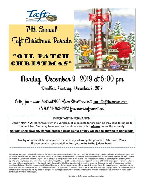 Taft Christmas Parade — Taft District Chamber Of Commerce And Visitors
