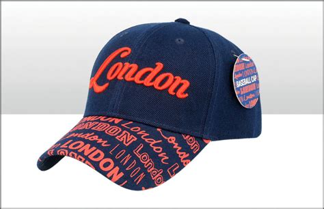 London Printed Peak Baseball Cap The T Wholesaler