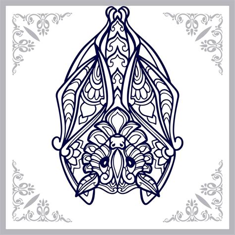 Bat Mandala Arts Isolated On White Background 11825867 Vector Art At