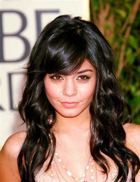 vanessa hudgens hairstyle with bangs by evawigs gorgeous hair long hair styles hair beauty