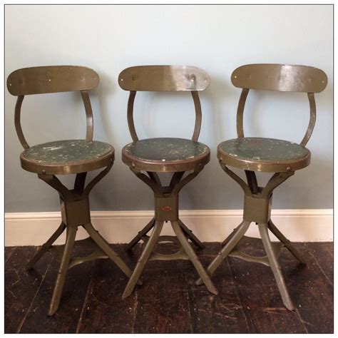 Evertaut Factory Stools Mayfly Vintage