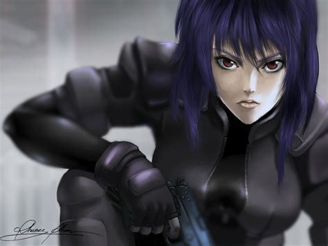 Wallpaper Ghost In The Shell Motoko Kusanagi Fan Art 1600x1200