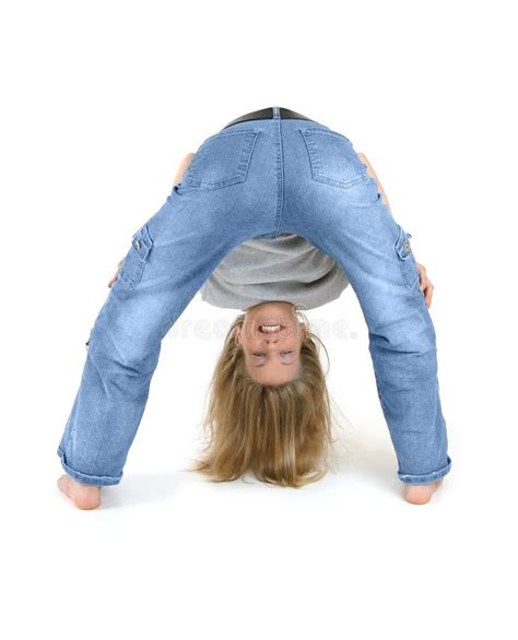 Young Girl Bending Stock Image Image Of Full Bend Flexibility 145927