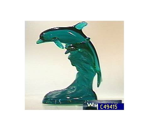 Wyland Leaping Dolphin Duo Acrylic Sculpture