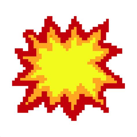 Explosion Mit Pixelkunst Vektor Illustration 8202209 Vektor Kunst Bei