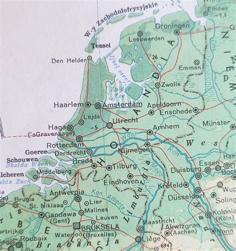 1970s Polish Map Of The Netherlands Showing Flevoland Being Built Rmapporn