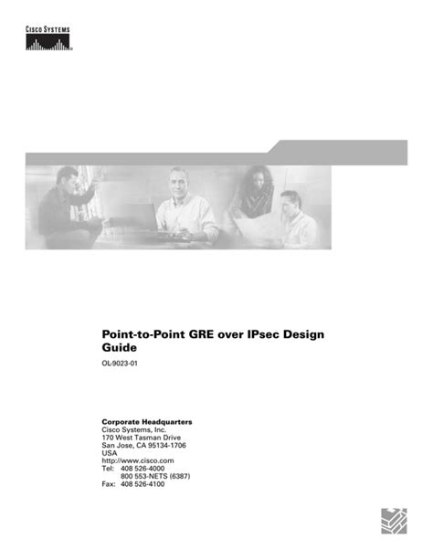 Point To Point Gre Over Ipsec Design Guide