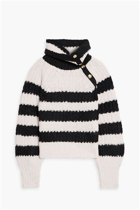 Derek Lam 10 Crosby Striped Knitted Turtleneck Sweater The Outnet