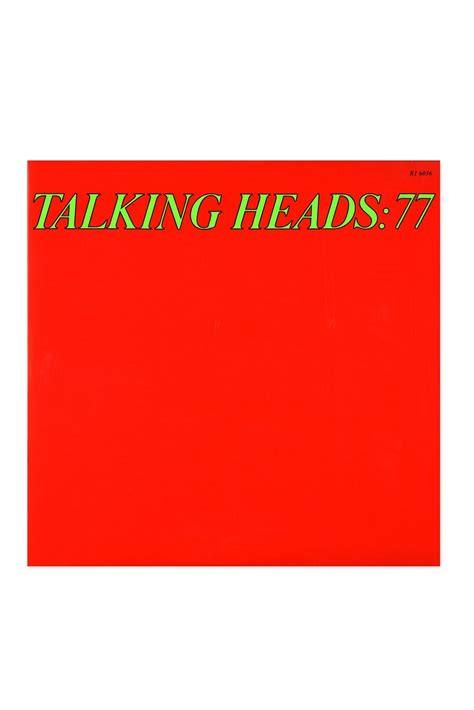 Talking Heads 77 Vinyl Lp Music