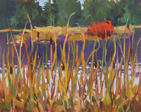 Sharon Lynn Williams Art Blog Rushes Vermillion Lakes Plein Air