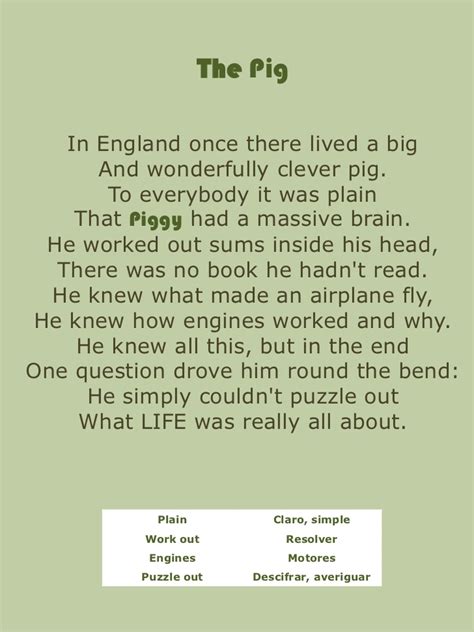 Pig Poems