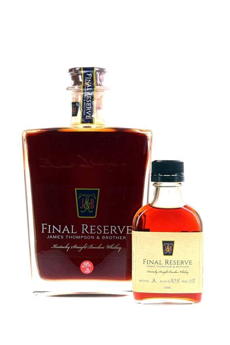 James Thompson 1971 Final Reserve 45 Year Old Bourbon Collectors Flask