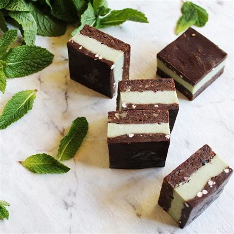 Raw Peppermint Slice Healthy Dessert Recipes Easy Raw Food Recipes