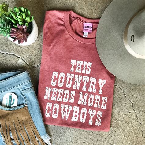 Western Graphic Tee Rodeo T Shirt Cowboy Cowgirl Western Fashion