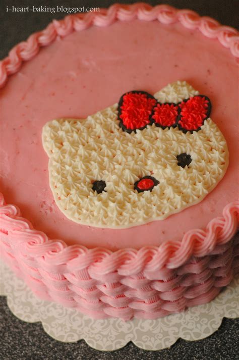 I Heart Baking Pink Hello Kitty Cake