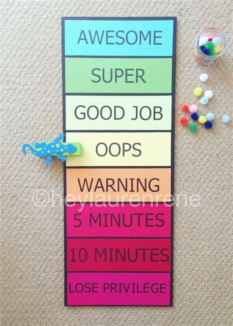 Diy Behavior Chart To Help Keep Mommy In Check Too