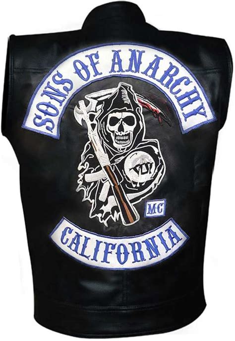 Sons Of Anarchy Motorcycle Vest With Patches Amazonca Clothing
