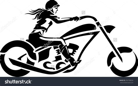 Silhouette Of Woman Sitting On Motorcycle Stock Image Image 35081951 96a