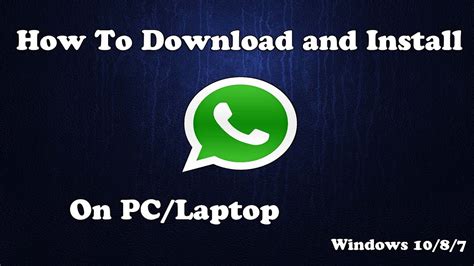 Download this app from microsoft store for windows 10. Download Whatsapp For PC/Laptop Windows 10/8/7 For Free ...