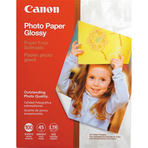 Canon Glossy Photo Paper 85x11 100 Sheets 0775b024 Bandh