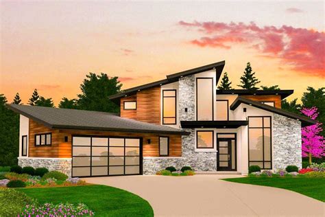 Fundamental to our reputation and continued trust, america's best house plans strives to offer a first class experience in assisting our customers with their goal of home ownership. Dynamic 4-Bed Modern House Plan with Finished Walkout ...