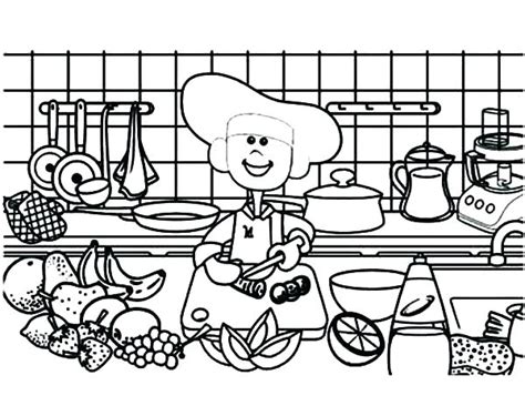 Search through 623,989 free printable colorings at. Cooking Utensils Coloring Pages at GetColorings.com | Free ...