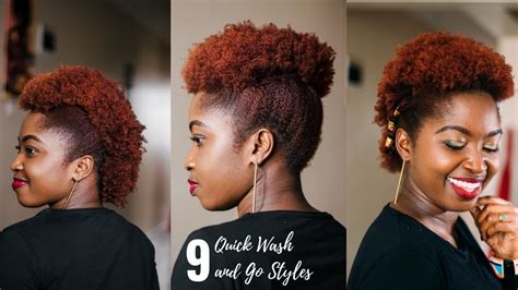 9 Quick Wash And Go Styles Tips Medium To Short Hair Just Margie