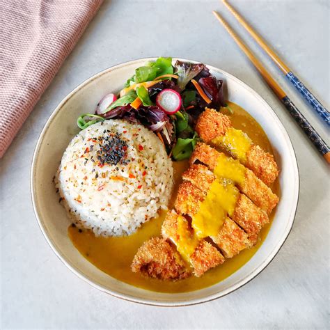 japanese chicken katsu curry with sushi rice recipe tilda