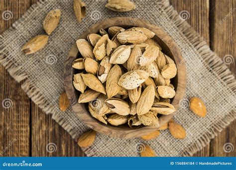 Almonds With Shell Roasted And Salted Stock Photo Image Of Ingredient