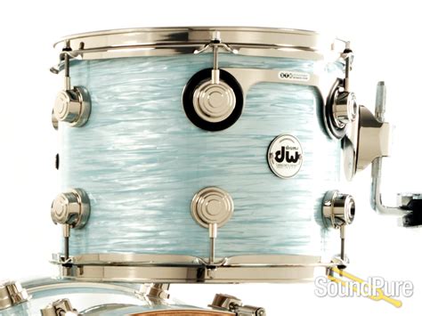 Dw 3pc Collectors Series Maple Drum Set Pale Blue Oyster