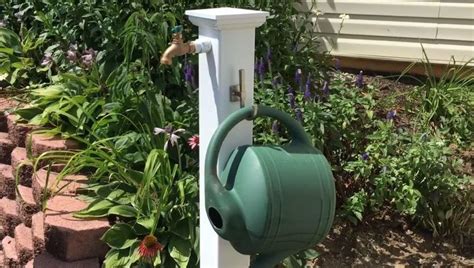 Outdoor Faucet Hose Bib Extender Garden Hose Stake With Faucet Home