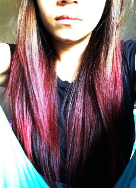 Red Dip Dyed Hair Zelah Ss Photo Beautylish