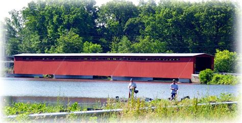 The Langley Covered Bridge North Of Centreville Mi The Longest