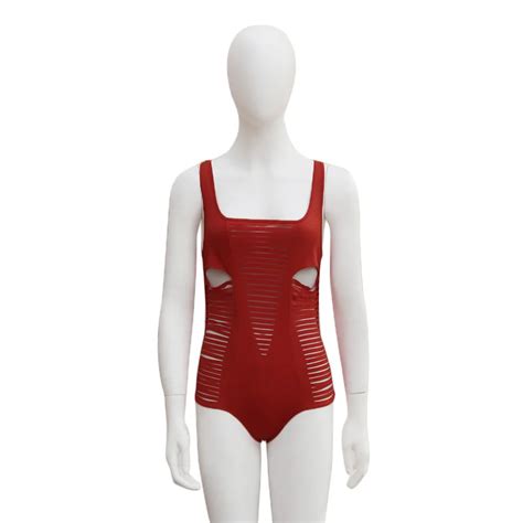 Red Sexy Womens One Piece Swimsuit Swimwear Bathing Monokini Push Up