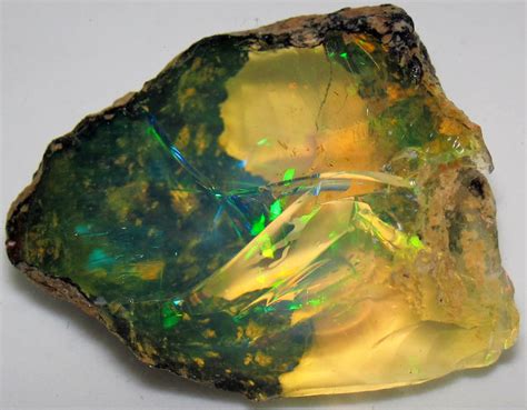 Hydrophane Opal Precious Opal Immersed In Water Tertiary Ethiopia