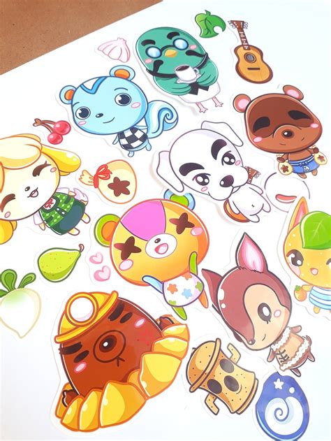 Animal Crossing Vinyl Stickers Waterproof Isabelle Kk Etsy Animal