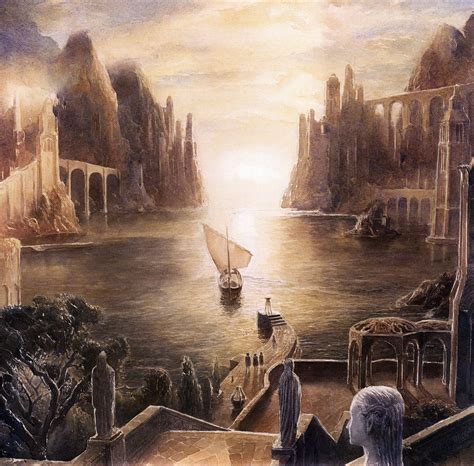 Grey Havens By Alan Lee Middle Earth Art Tolkien Lord Of The Rings